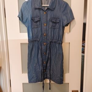 Guess Blue Denim Mini Dress